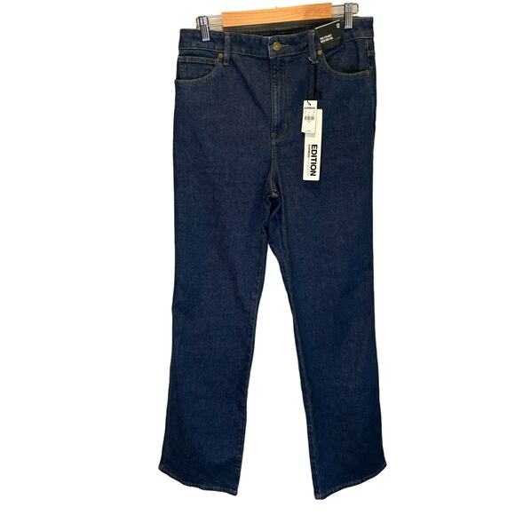 Express Edition x Simon Spurr NWT True Straight Super High Rise Jeans - size 12 - Picture 1 of 11